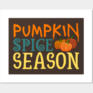 pumpkin spice season halloween Posters and Art